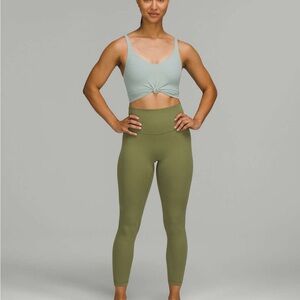Bronze Green Lululemon High-Waisted Leggings